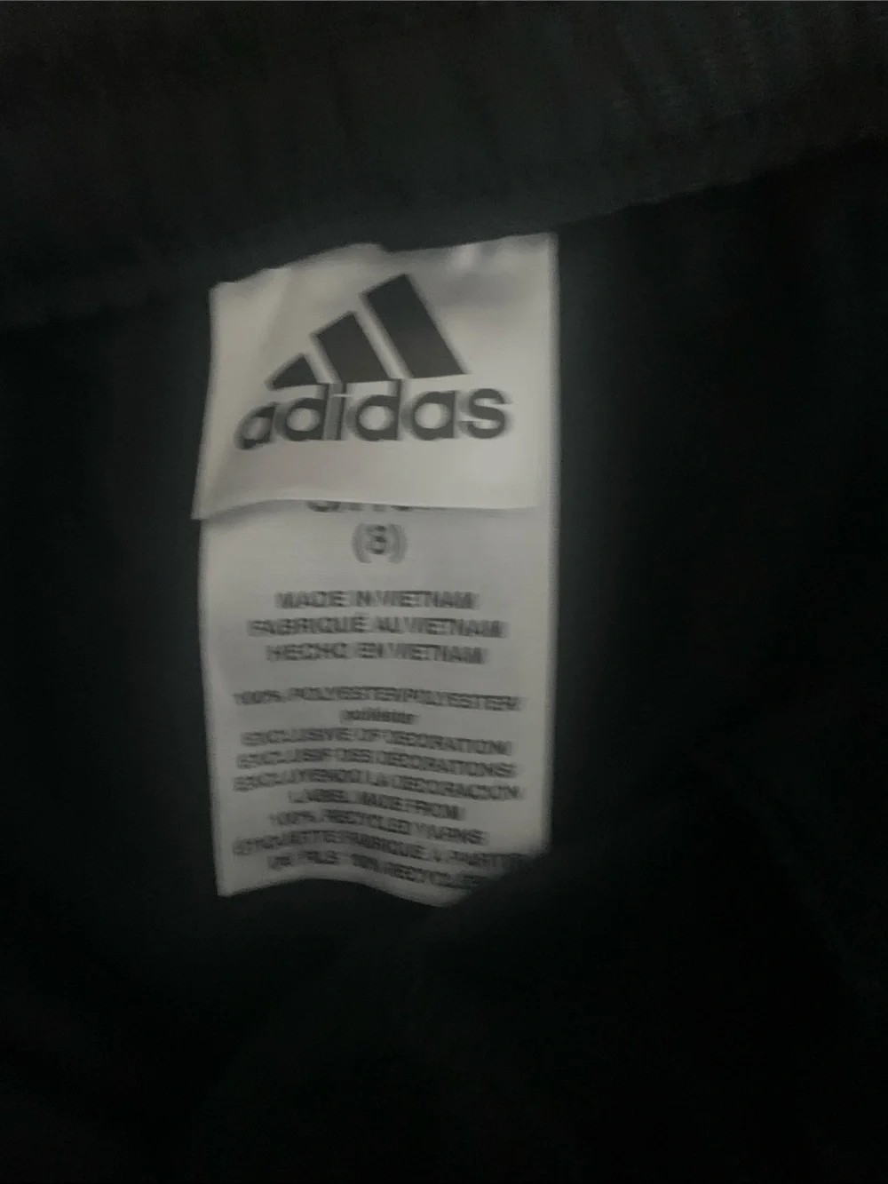 NWT adidas Classic Jogger Pants Black w/ 3 White Stripes Child Size Small (8)